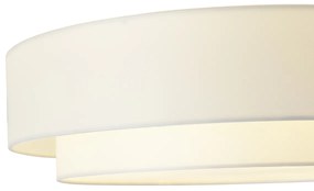 Plafon moderno branco 50cm 3-luzes - Drum Duo