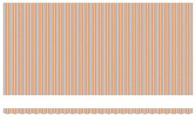 Toldo retrátil automático listrado, multicolorido, 600 x 300 cm