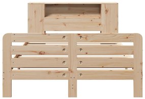 Cama sem colchão 135x190 cm madeira de pinho maciça