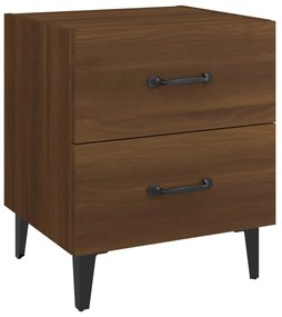 Mesas de cabeceira 2 pcs 40x35x47,5 cm cor carvalho castanho