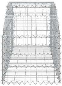 Cesto gabião arqueado 150x50x40/60 cm ferro galvanizado