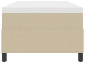 Cama Box com Colchão Verde Claro Cinza 100x200 cm Tecido de Veludo