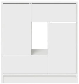 Aparador c/ gavetas e portas 70,5x34x74,5 cm branco