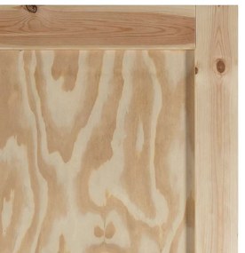Porta Interna 'ORKDAL'93x232x4 cm de Madeira Sólida de Pinus
