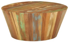 Mesa de centro Ø65x31 cm madeira recuperada maciça