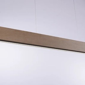 Lâmpada suspensa de madeira 121 cm incluindo LED com controle remoto - Ajdin Moderno