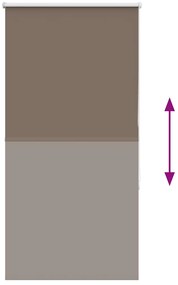 Persiana de enrolar 80x130 cm largura tecido 75,7 cm poliéster