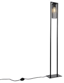 Candeeiro de pé inteligente moderno preto incl. WiFi ST64 - Balenco Wazo