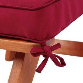 Almofada para espreguiçadeira (NÃO INCLUÍDA) Deckchair 184,5 x 43 x 5 cm Vermelho