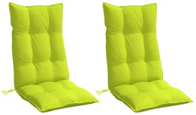 Almofadões p/ cadeira encosto alto 2 pcs oxford verde brilhante