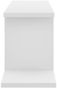 Prateleira TV parede 125x18x23 cm derivados de madeira branco