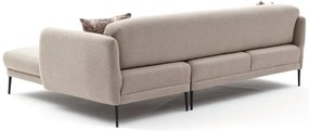 Sofá-cama de canto Venus – Creme – 265 cm x 80 cm x 163 cm