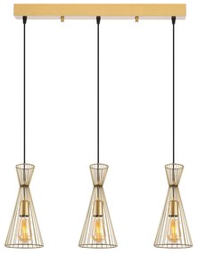 Candeeiro Teltom – Ouro Brilhante – 68 x 15 x 125 cm