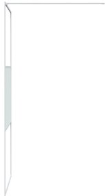 Divisória de chuveiro branco 80x195 cm vidro ESG transparente