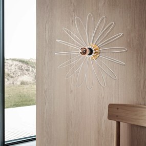 Candeeiro de Parede Hemdem - Branco - 58 x 12 x 58 cm