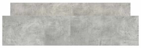 Estrutura cama c/ cabeceira e apoio pés 180x200cm cinza cimento