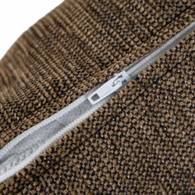 Almofada Poliéster Algodão Castanho 45 x 45 cm