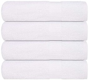 vidaXL Toalhas de mãos FROGN 4 pcs 50x100 cm 360 g/m² branco