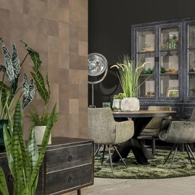 440931 WallArt Ladrilhos de couro Wyndham 32 pcs castanho