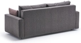 Sofá-Cama de 3 Lugares Ece – Castanho – 215x88x90 cm