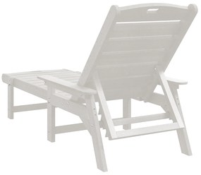 Espreguiçadeiras 2 pcs Branca 162x53x98.5 cm HDPE