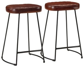 Bancos de bar 2 pcs 41x29x62 cm castanho-escuro