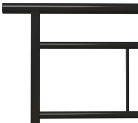 Estrutura de cama 90x200 cm metal preto