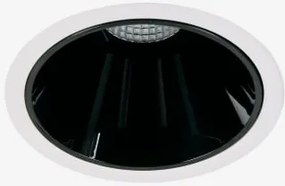 Downlight Led Encastrável Com Aro Ø8 Cm Para Exterior Em Alumínio Com Acendimento E Apagamento Progressivos Luisiana Branco - Preto & Branco 3000k & 2