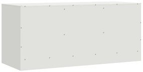Móvel de TV 99x39x44 cm aço branco