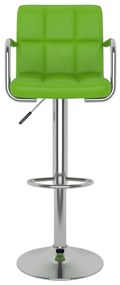 Bancos de bar 2 pcs couro artificial verde