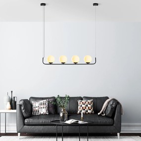 Candeeiro Chandelier Faruk – Preto – 15 cm (4 Peças)