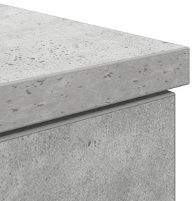Escrivaninha vidaXL Cinza Concreto 140x49x76 cm Madeira Composta