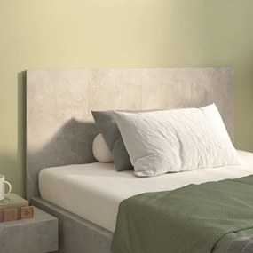 vidaXL Cabeceira cama 120x1,5x80 cm derivados madeira cimento cinzento