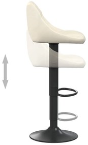 Bancos de bar 2 pcs veludo creme