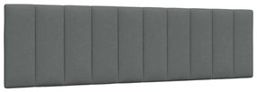vidaXL Almofadão de cabeceira Hanko 180 cm tecido cinzento-escuro