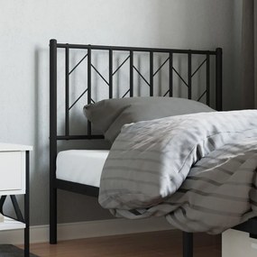 Cabeceira de cama 90 cm metal preto