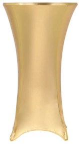 vidaXL 2 pcs capas extensíveis para mesa 70 cm dourado