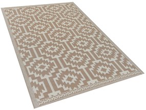 Tapete de exterior creme 120 x 180 cm KARNAL Beliani
