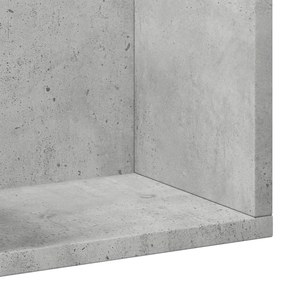 Armários parede 2 pcs 99x18x16,5cm deriv. madeira cinza cimento