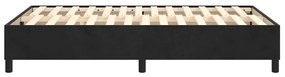 Estrutura de cama sem colchão 120x200 cm veludo preto