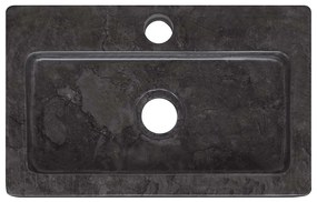 Lavatório de parede 38x24x6,5 cm mármore preto