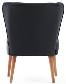 Cadeirão Wing Layla – Antracite – 65x80x65 cm