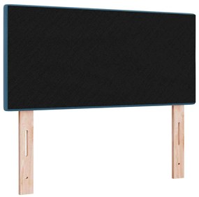 Cabeceira vidaXL Botão Estofada Azul Escuro 100 cm Veludo