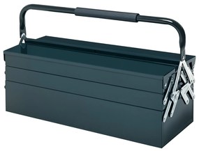 Caixa de Ferramentas portátil Dobrável de Aço com 5 compartimentos com