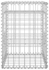 Postes/cestos gabião 2 pcs 40x40x60 cm ferro