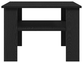 Mesa de Centro vidaXL Preta em Carvalho 60x60x42 cm em Madeira de Enge