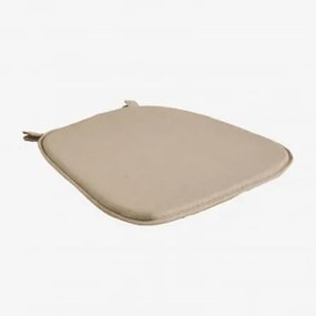 Almofada 40x41 Cm Para Cadeira Em Tecido Zole Tecido Castanho Areia - Sklum