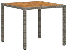 Conjunto de Jantar para Jardim vidaXL de 5 Peças em Rattan Sintético C