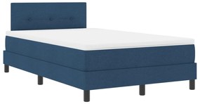 Cama Box com Colchão Azul 120x200 cm Tecido