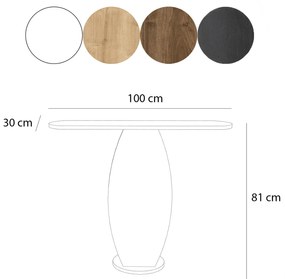 Cômoda Ellittica – Branco – 100x81x30 cm